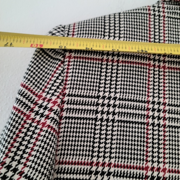 1. State Plaid Long Blazer gray - Picture 4 of 10